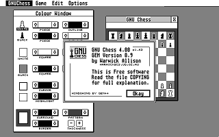 GNU Chess atari screenshot